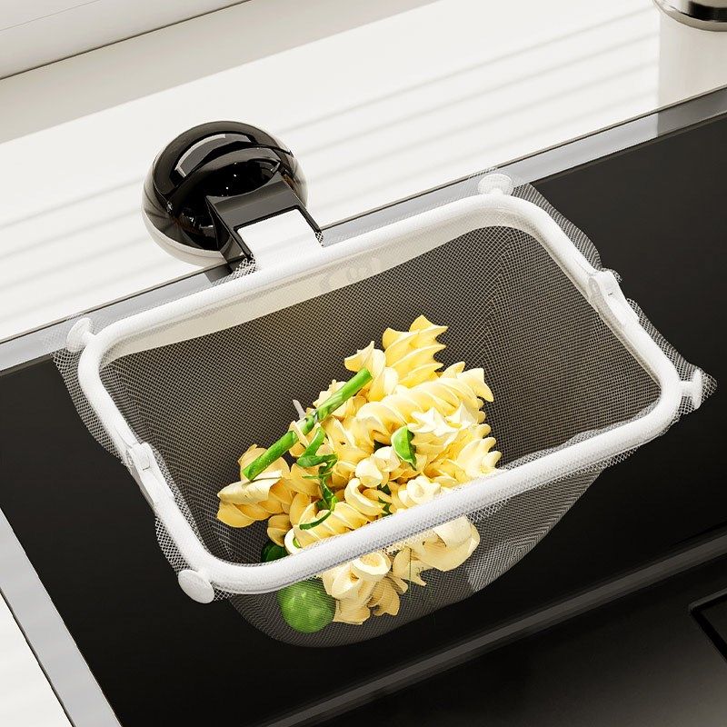 厨房水槽垃圾过滤网架水池洗碗池剩饭剩菜残渣一次性沥水网吸盘式