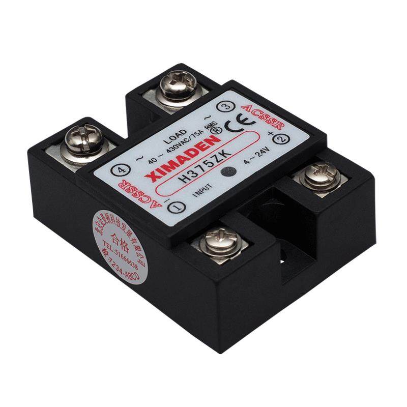 直销北京金曼顿XIMADEN希曼顿75A工业交流固态继电器H375ZK钢化炉
