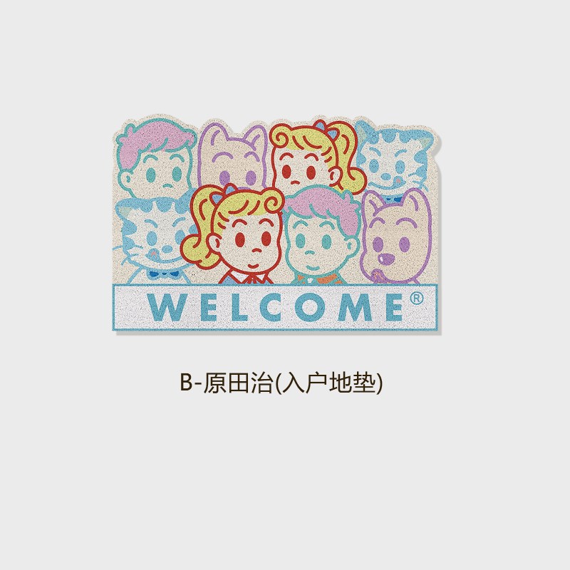 原田治门口脚垫入户门垫家用耐脏蹭土丝圈地垫玄关进门防滑小地毯
