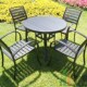 花园户外家具塑木桌椅防腐组合欧式 阳台花园桌椅套件庭院露台悠闲