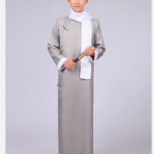 五四青年学生装男士长袍马褂相声大褂服装快板服民国服装长衫教书