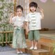 国风男童唐装 夏季 古风高端国学服女童改良演出服 汉服套装 儿童古装