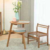 山田双层圆桌边几茶几家用客厅小户型沙发卧室床头小桌子阳台角几