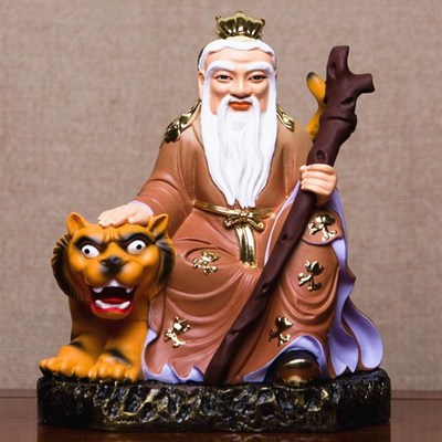大小款 山神爷 山神像 山神爷画像挂像挂画自粘贴画 可带实木相框