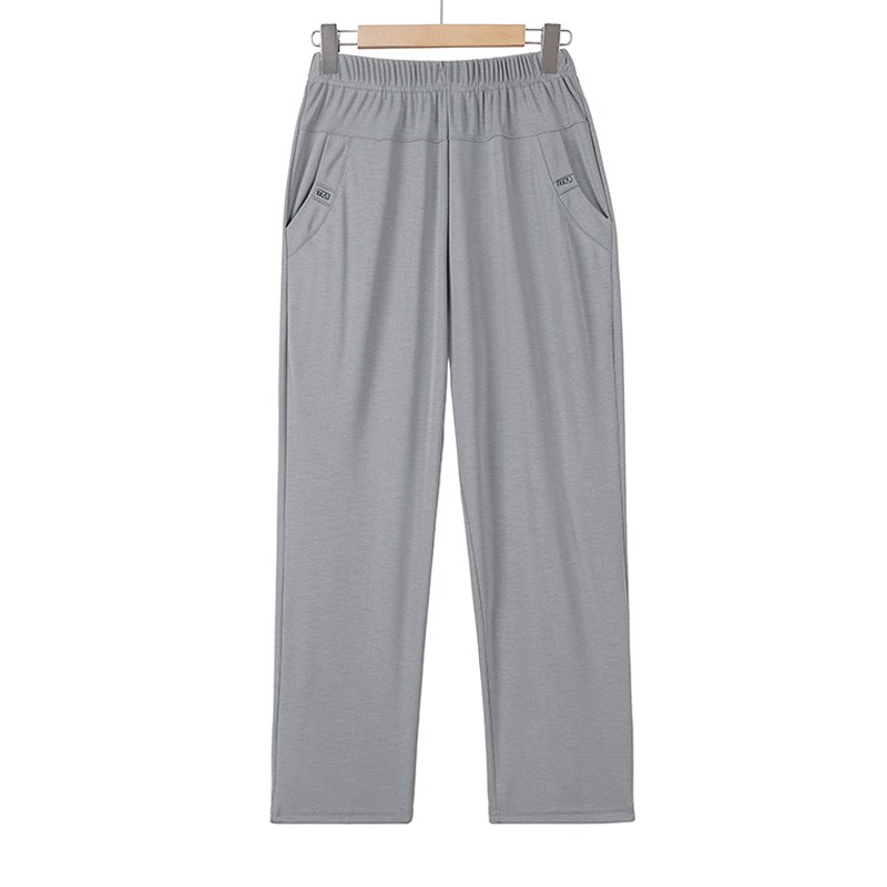 夏装新款九分裤大码薄款弹力高腰女裤妈妈装休闲裤夏季休闲直筒裤