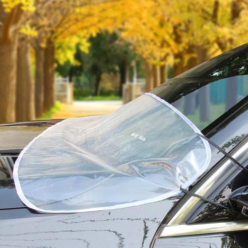 汽车前档防落叶神器雨槽雨刮鸟屎果子树叶透明款垫防水车罩保护垫
