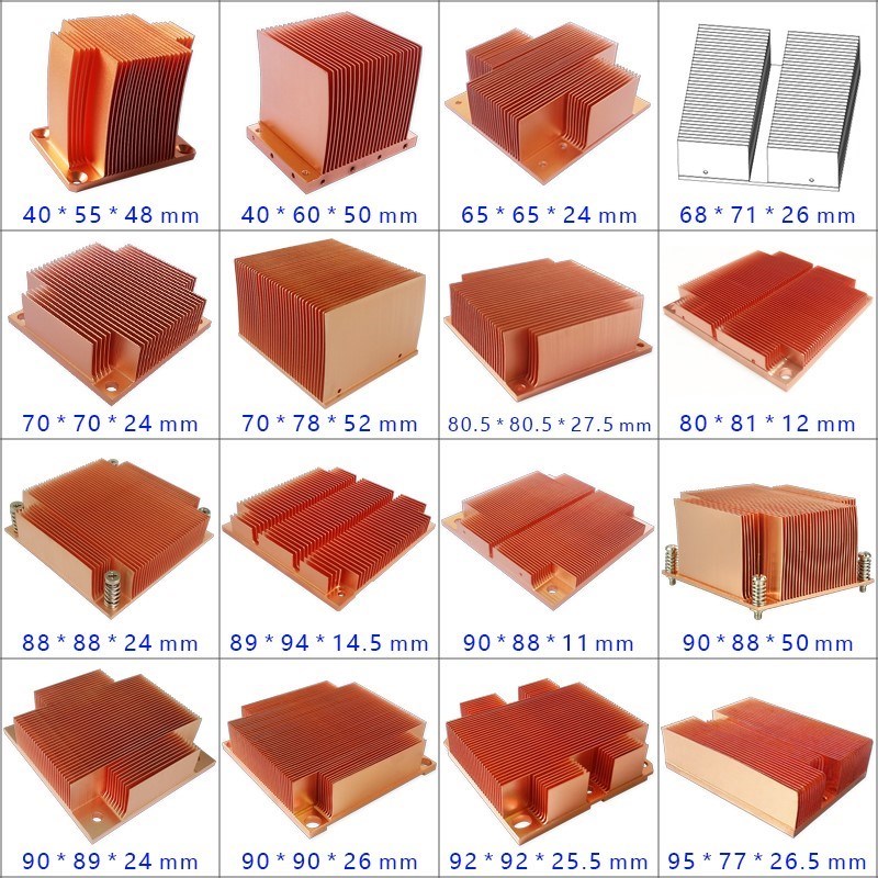 铲齿60*58*22mm散热器 CPU 散热器  设备 散热片 散热铜块