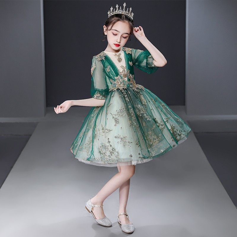 女童公主裙蓬蓬纱儿童礼服洋气小孩花童婚纱高端钢琴表演服装冬季,童装/婴儿装/亲子装,儿童礼服,淘宝优惠券,粉丝福利购,淘宝优惠卷