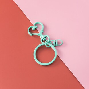 10个装 爱心扣 钥匙扣挂件挂包配饰创意个性锁匙圈环DIY材料配件