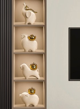 开业大吉生意兴隆马上有钱摆件客厅家居办公室装饰新房子乔迁礼物