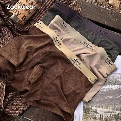 萧城精选拍一发】云柔软糯磨毛男士Z四角内裤男款1T0AD抑菌档中腰