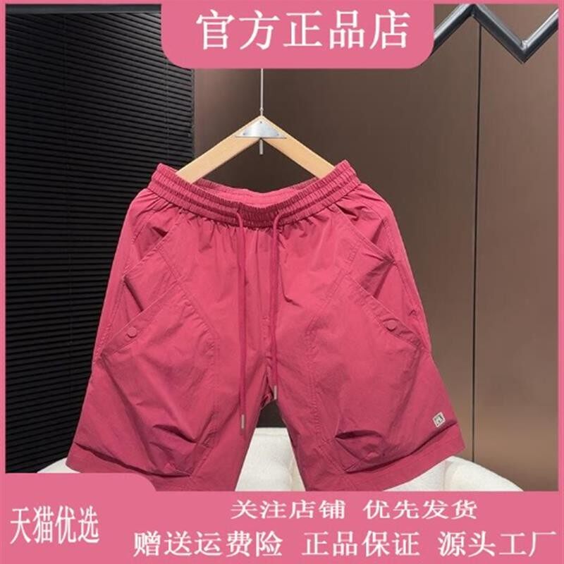 盛辰祥服装2026夏季新品彩色多巴胺男士薄款速干工装休闲五分短裤