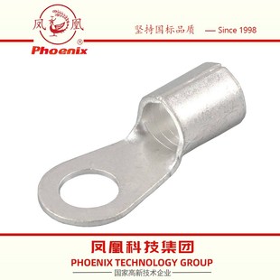 凤凰国标RNB3.5 6紫铜焊口环形裸端子镀锡1.0mm厚冷压500只