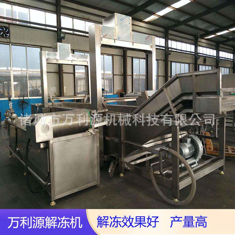 设计海鲜解冻线三文鱼巴沙鱼解冻设备龙利鱼低温水解冻机