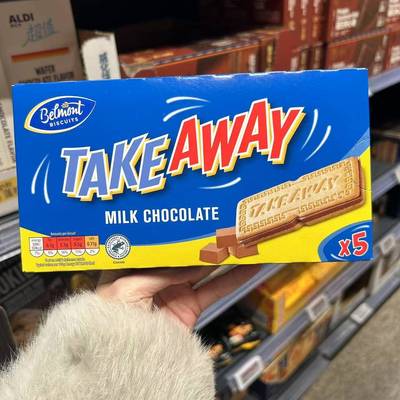ALDI奥乐齐代购Belmont Biscuits巧克力夹心饼干135g盒装含5小包