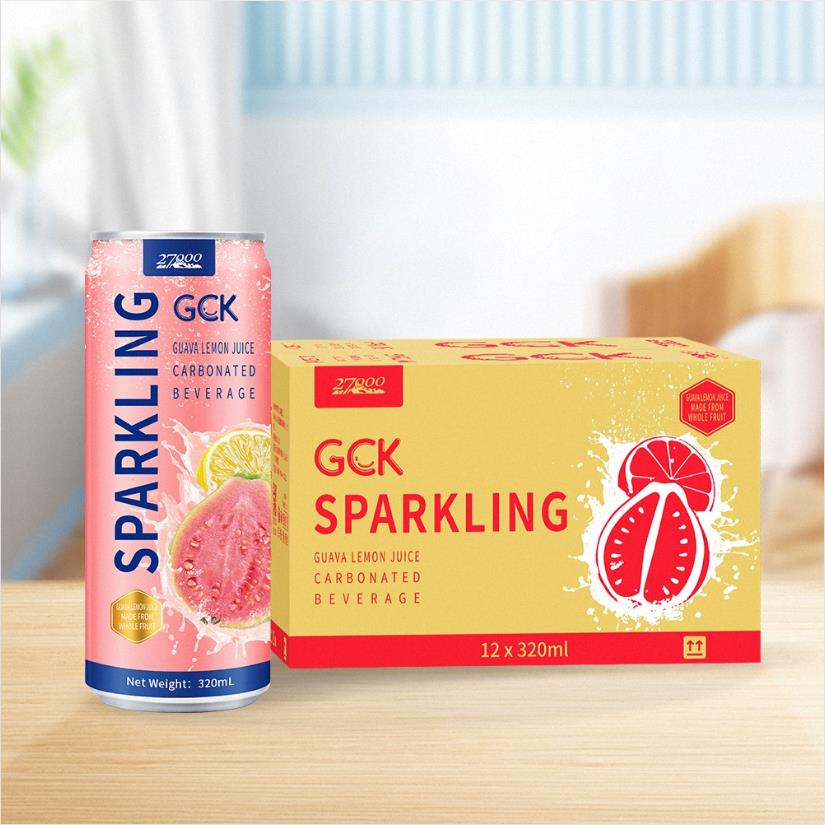 盒马代购 GCK芭乐柠檬果汁气泡饮 320ml*12 越南进口