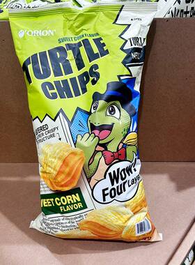 山姆代购韩国进口OPION好丽友龟壳型甜玉米脆片膨化休闲零食 481g