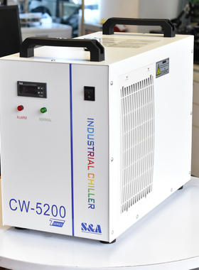 CO2激光切割雕刻机工业冷水机特域冷水机CW3000CW5000雕刻机主轴