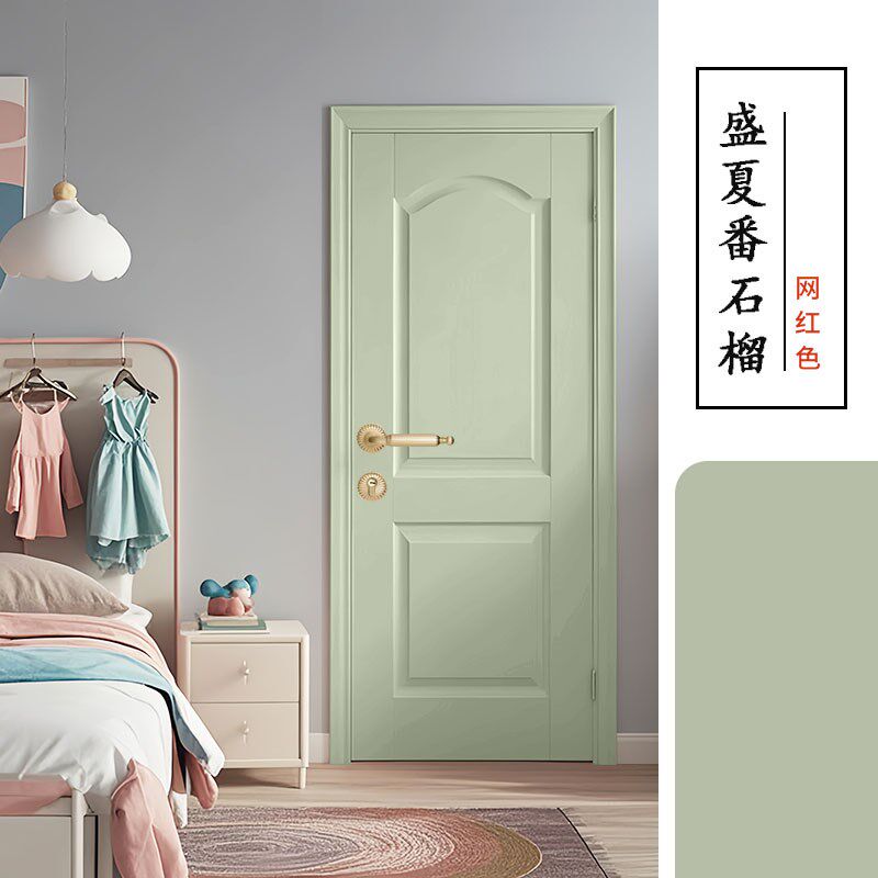 舍下水性木器漆旧木柜木质家具翻新漆改色漆专用油漆复古绿浅绿色