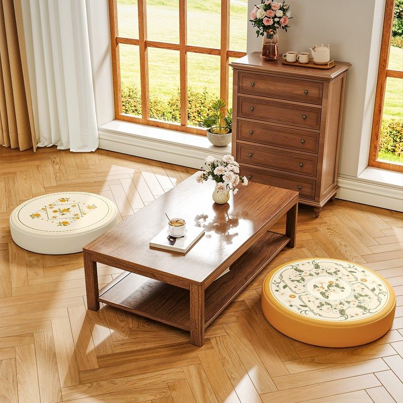 氛围感美式圆形椅垫坐垫阳台榻榻米乳胶坐垫防滑圆凳垫复古蒲团,居家布艺,蒲团,淘宝优惠券,粉丝福利购,淘宝优惠卷