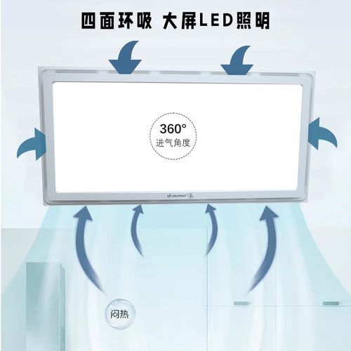 金羚集成吊顶换气扇300*600铝扣板厕所排气扇led灯静音强力排风扇