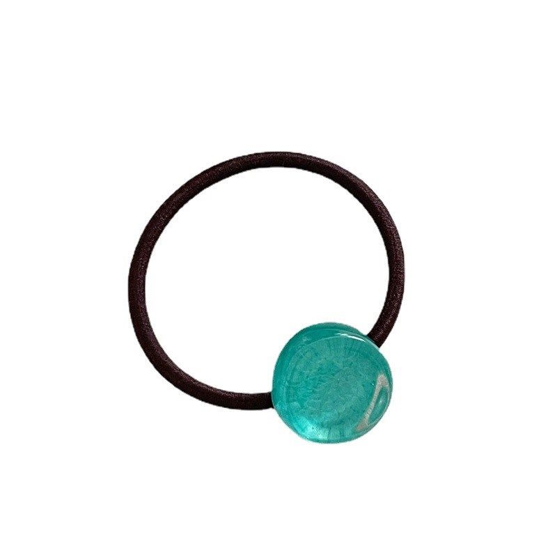 时尚百搭可爱彩色几何圆形发圈塑料纽扣贴片发绳基础扎头发皮筋,特色手工艺,青花瓷,淘宝优惠券,粉丝福利购,淘宝优惠卷