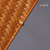 宋式 复古手工长柄团扇芭蕉扇纳凉蒲扇 麈尾扇非遗竹编大漆扇子中式