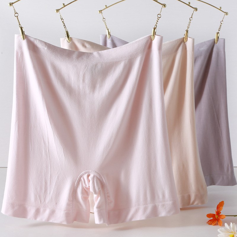 高腰大码胖mm200斤内裤二合一不卷边防磨腿安全裤女防走光夏季薄