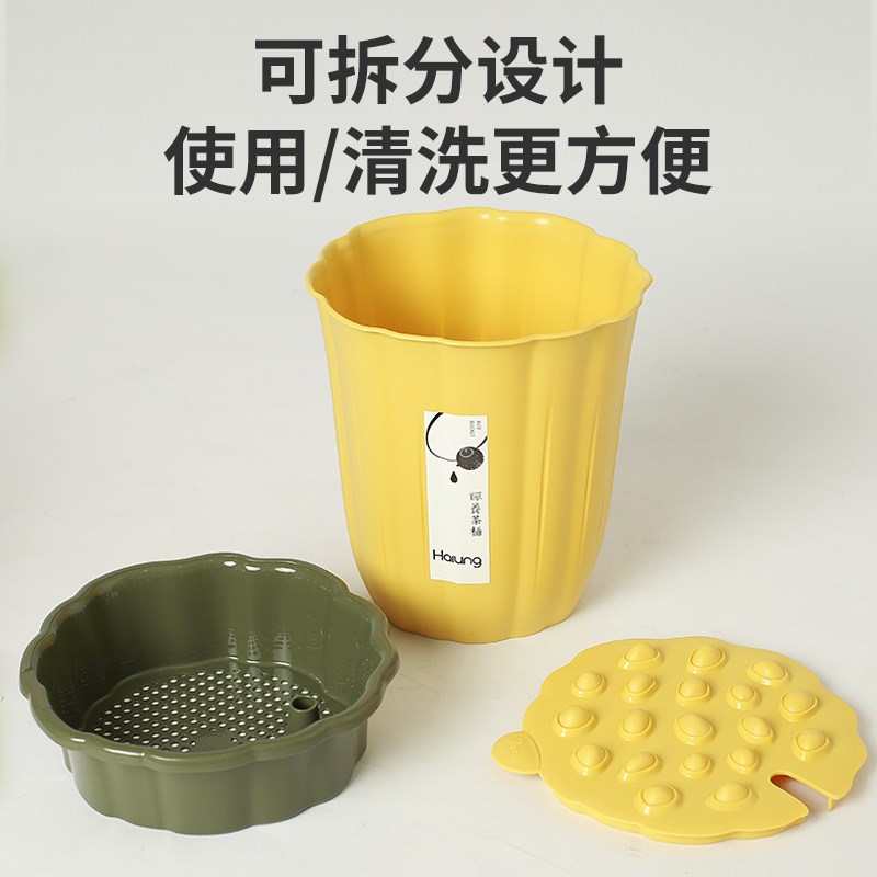焕龙茶渣桶茶具配件茶台废水桶茶几桶茶具桶排水桶家用小号茶水桶