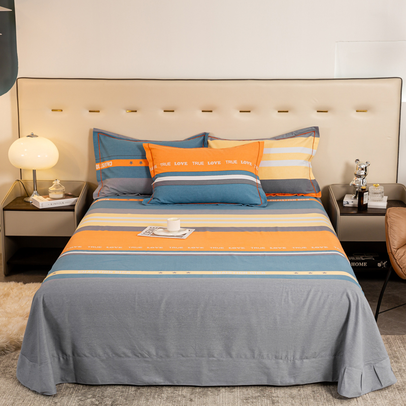 纯棉加厚磨毛床单单件1.5m1.8米床学生宿舍100全棉布料单双人被单