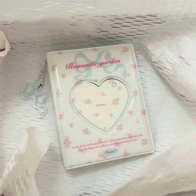 Romantic碎花卡册一宫格三寸定页卡包小卡收纳册便携卡册生日礼物