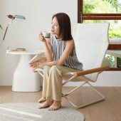 阳台午睡躺椅折叠午休可坐可躺折叠椅家用带靠背午休椅懒人休闲椅