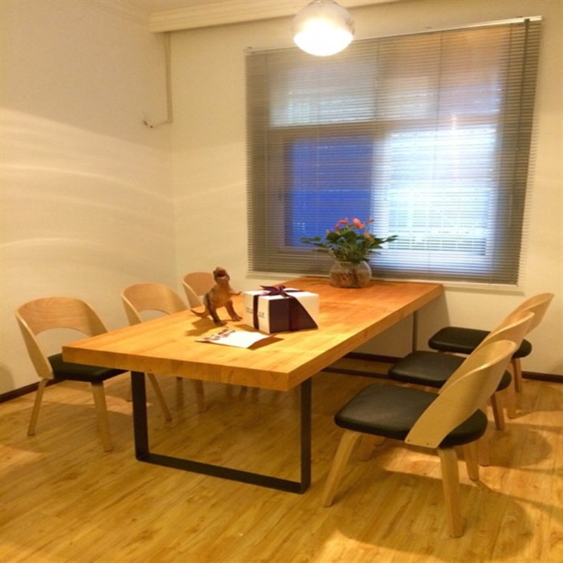 美式乡村LOFT风格铁艺复古做旧实木书桌铁艺办公桌餐桌工作台欧式