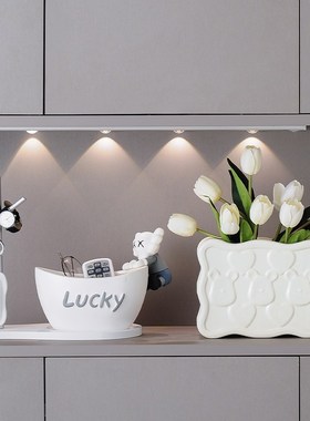 入户进门口鞋柜放钥匙收纳玄关摆件置物架桌面装饰收纳盒乔迁礼物