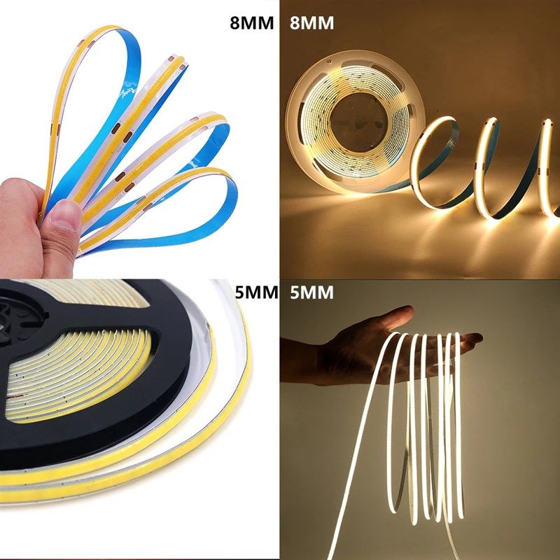 低压12V24V无光斑高亮COB软灯带吊顶氛围灯橱柜展示柜线性灯条,家装灯饰光源,室内LED灯带,淘宝优惠券,粉丝福利购,淘宝优惠卷