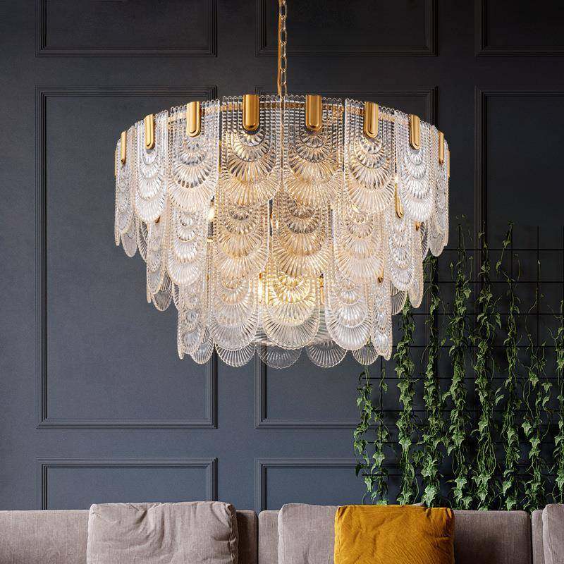 客厅吊灯新款水晶灯样板房轻奢大气铁艺别墅卧室圆形个性餐厅灯具,家装灯饰光源,智能吊灯,淘宝优惠券,粉丝福利购,淘宝优惠卷