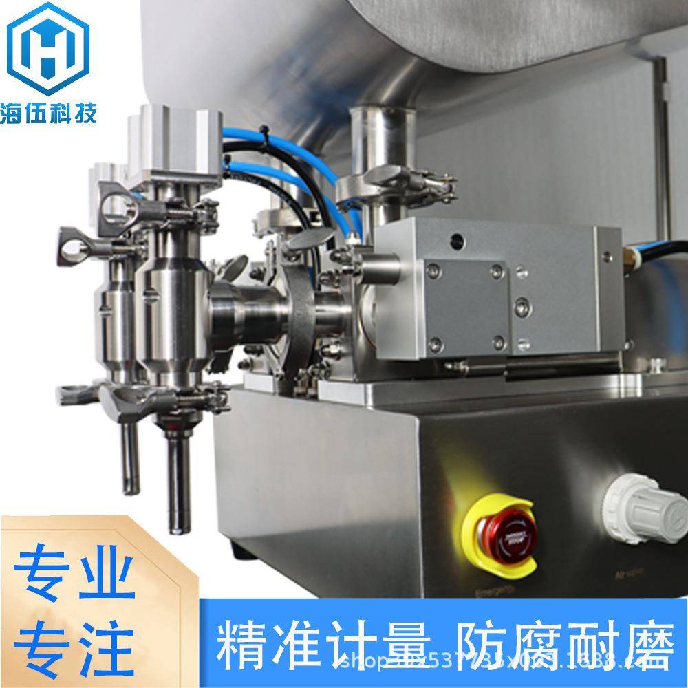 双头灌装装机大流量转阀装机膏体灌机灌液体分机膏液海伍两用灌装图片
