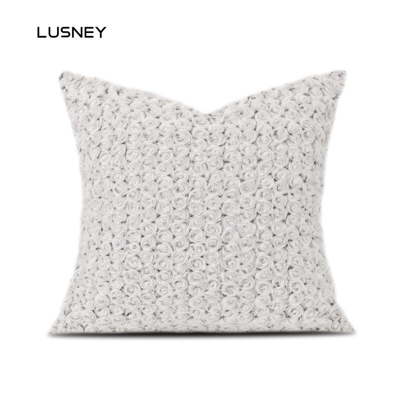 轻奢高级感抱枕沙发客厅法式样板房间定制床头靠垫方形靠枕套软装