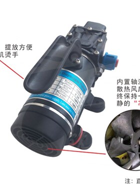 高压4分外牙100W抽水泵自动浇花雾化灌溉喷雾消毒降温防尘抽水机