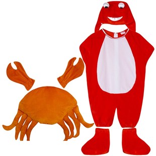 六一节企鹅小乌龟河马海豚龙虾螃蟹演出服儿童海洋动物服装表演服