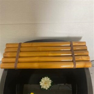 鱼缸流水板 竹排竹垫配件竹子装饰diy摆件不可漂浮竹排流水器