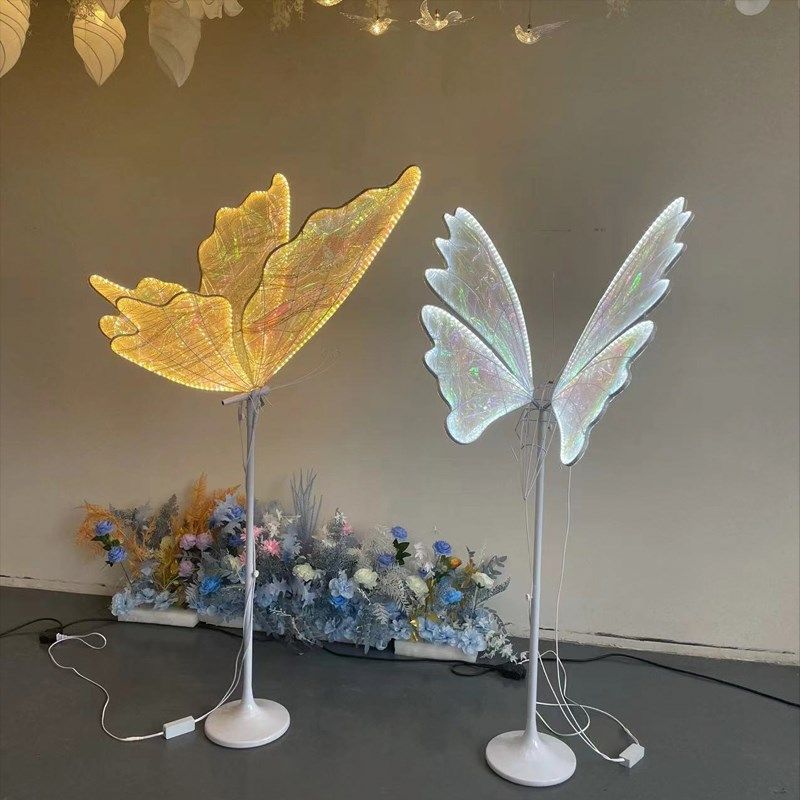婚庆装饰道具 发光芭蕉叶羽毛灯蝴蝶灯 婚礼路引创意舞台背景花架,节庆用品/礼品,路引,淘宝优惠券,粉丝福利购,淘宝优惠卷