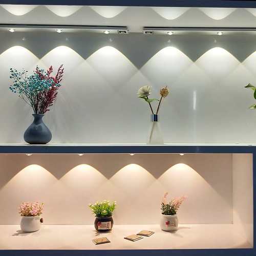 智能双色猫眼波纹感应灯led人体感应线条灯小夜灯橱柜灯可调光