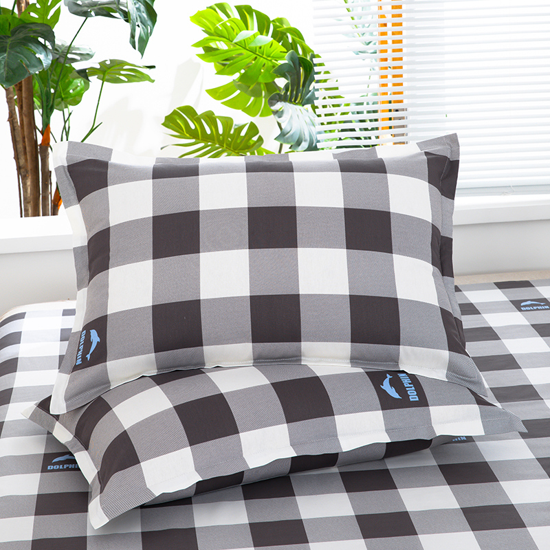 2023新款100全棉枕套纯棉枕头套一对装家用单个48cmx74cm单人男