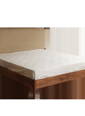 拾光盒子北欧全实木大床黑胡桃樱桃木复古原木双人床诧寂风新中式