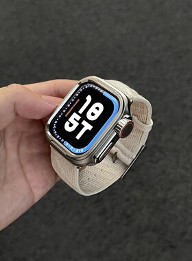 适用applewatch11爱马士苹果手表表带iwatchs10EnMer针织ultra