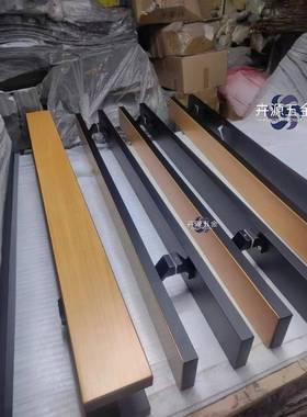 包边木玻SWV璃门拉手实大刻字定制实木门侧装瑞偏幸咖啡商铺