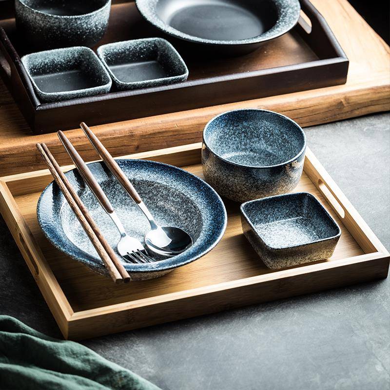 一人食陶瓷碗餐具套组 公寓宿舍租屋人餐具出盘子单盘早餐盘GYS组