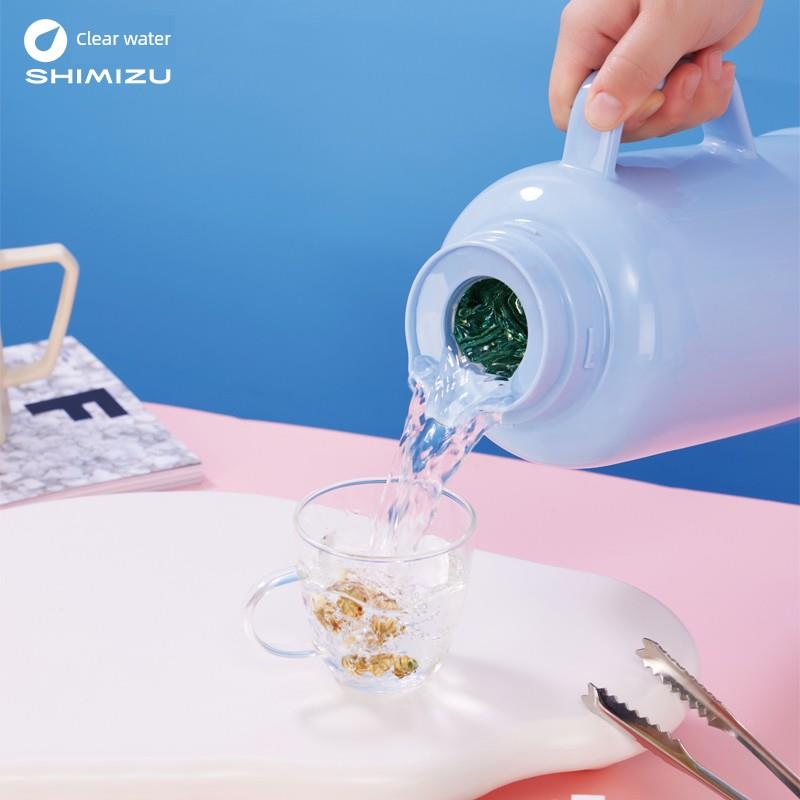 清洁水保温瓶水壶家ATI用保温瓶老木玻璃衬里水壶学生料软宿舍式