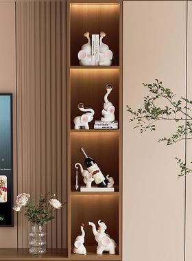 创意装大象红酒架摆现代轻奢高档葡萄件酒摆托YZ202409家居设客厅